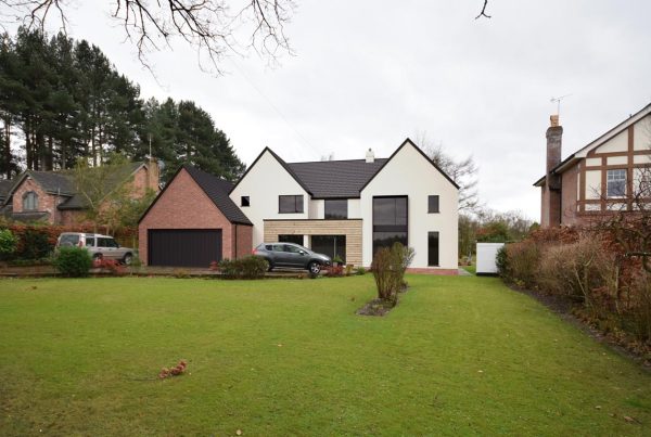 Replacement c. 4,500 contemporary dwelling, substantially increasing the size of the original, including raised ridge height.