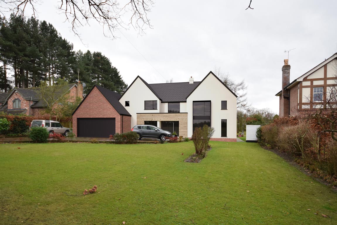 Replacement c. 4,500 contemporary dwelling, substantially increasing the size of the original, including raised ridge height.