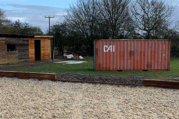 Retrospective siting of shipping container for storage (Green Belt)