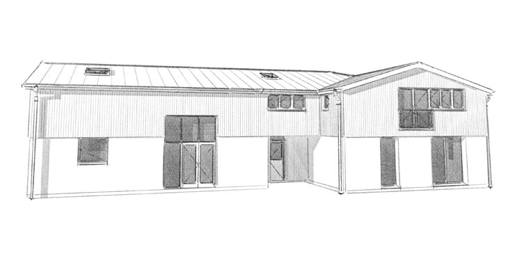 Sustainable straw bale replacement dwelling in Green Belt